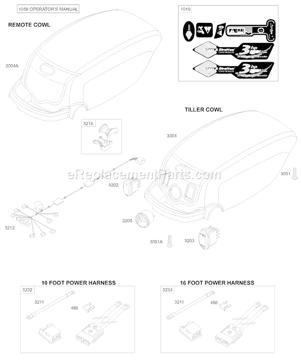 Page A Diagram and Parts List for AA0202-0101  Briggs and Stratton Engine